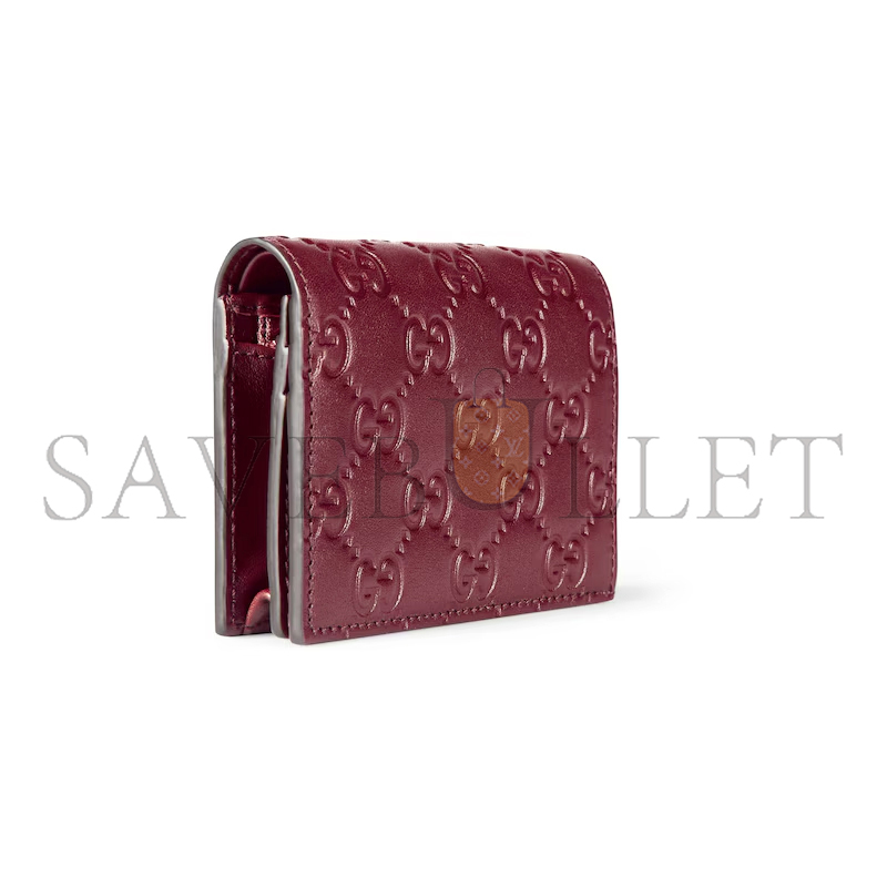 GUCCI GG EMBLEM SMALL WALLET 847207 (11*8.5*3cm)